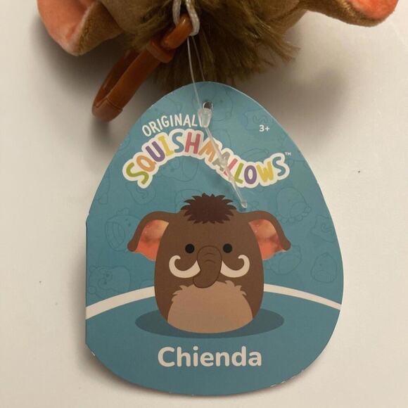 NWT 3.5” CHIENDA Wooly Mammoth Squishmallows Clip 2023 - Picture 3 of 3